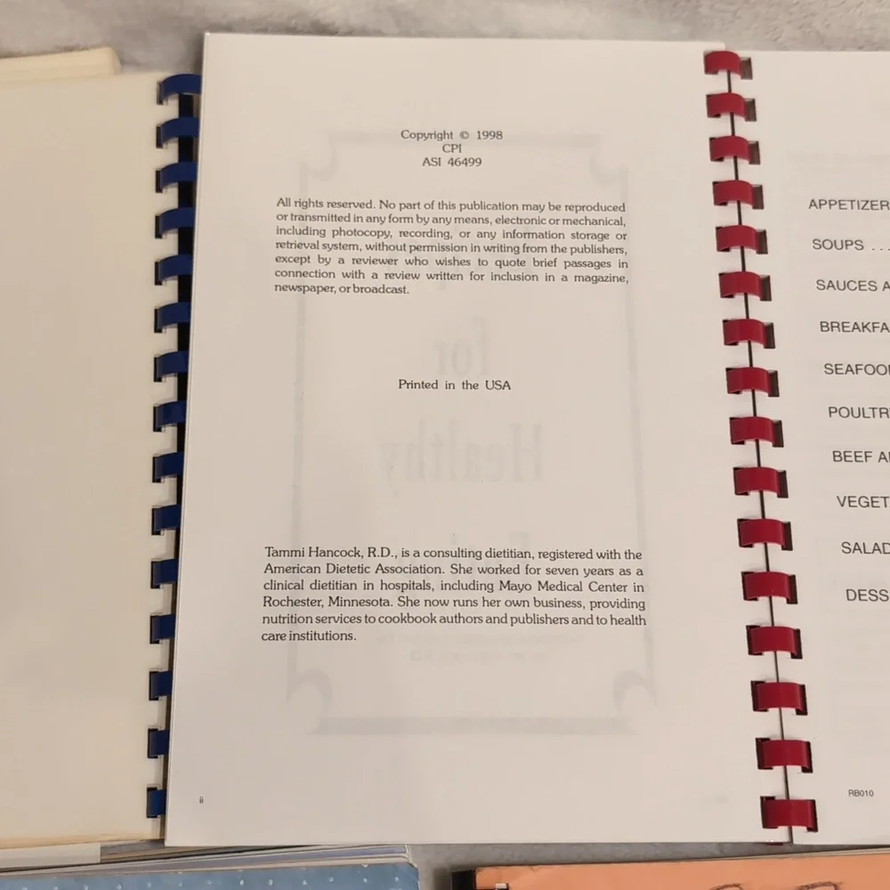 Assorted Spiral-Bound Cookbooks 1980-1990 retro used condition